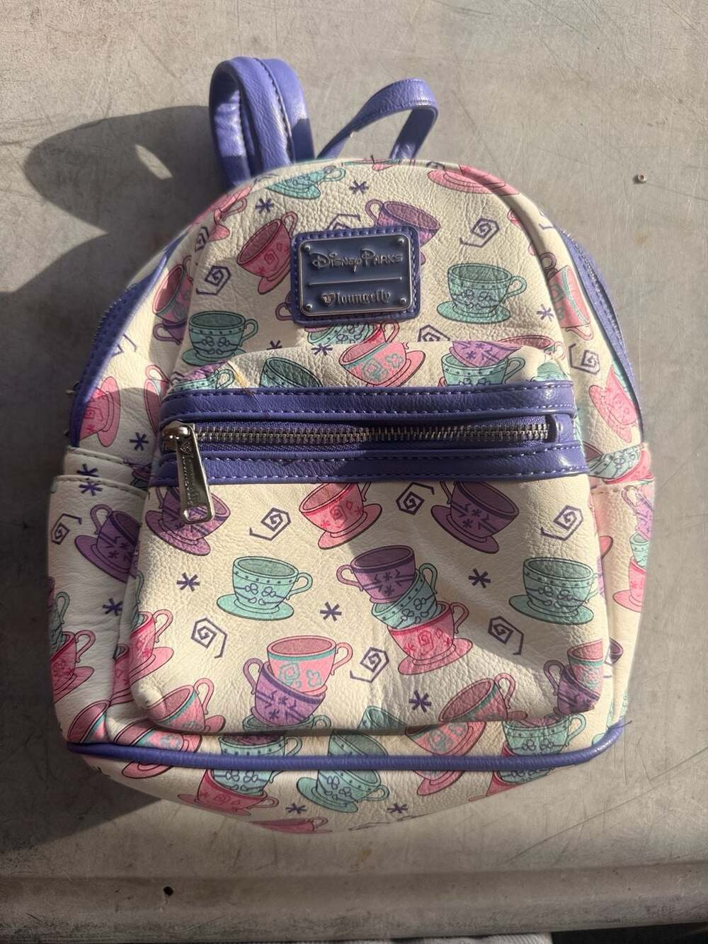 Disney Parks Loungefly Mad Tea Party Teacups Mini Backpack